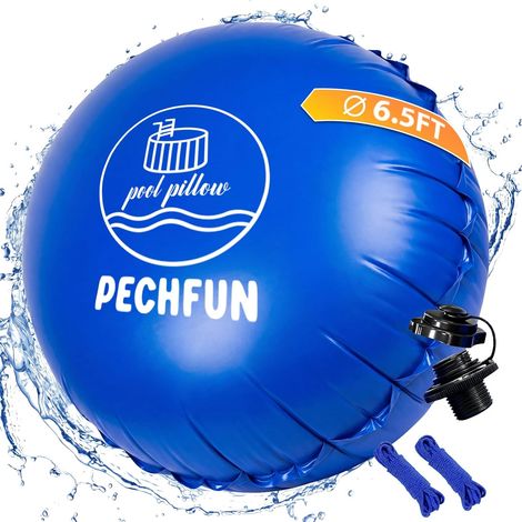 XXL 2m Coussin Piscine Hivernage  Résistance au froid Coussin Hivernage Piscine Hors Sol, avec Valve de Sécurité et Double Couture, Kit de réparation Inclus (1/5)