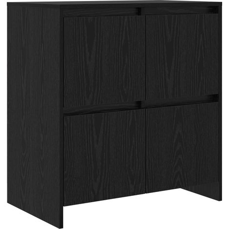 Maison Exclusive - Aparador Roble Negro 70 x 41 x 75 cm Madera de