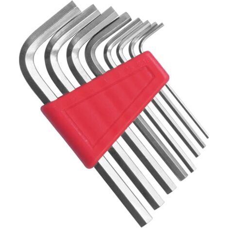 Hex Wrenches,Steel Allen Keys 1 Set Allen Wrench, Metric Wrench, Inch, L Size, Allen Key, Short Arm Tool Set, Easy to Carry in Pocket (1/4)