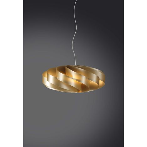 Suspension plate 3 lumières or 70x70xh.34 cm