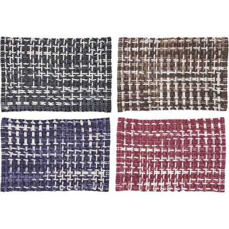 1 Pezzo Tappeto Casa in Ciniglia Charles 60 x 90 cm 4 Colori (1/2)