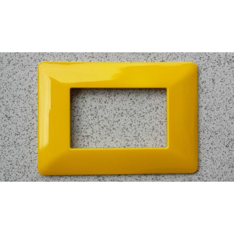 Trade Shop - ABS PLACCHETTE FÜR MATIX BTICINO COMPATIBILE 3 4 6 COLOR MODULEN - Gelb