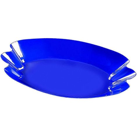 Plateau de service pour collations, plateau doseur pour grains de café, petit plateau multifonctionnel de forme unique pour la cuisson des haricots, idéal pour les cafés, restaurants et cuisines.-Blue
