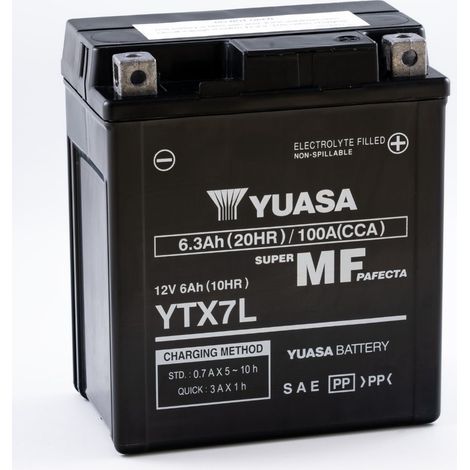 Batterie SLA Yuasa pour moto Kymco 125 Meteorit 1999 à 2002 YTX7L (1/4)