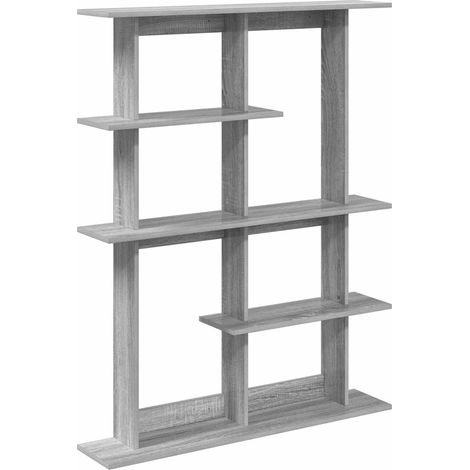 Maison Exclusive - Wandregal Grau Sonoma 102 x 20 x 130 cm Holzwe (1/5)
