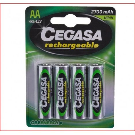 PILA CEGASA RECARGABLE HR6 BL-4 - CEGASA