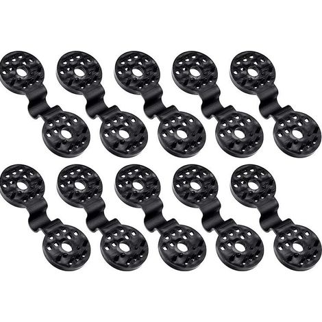 Lot de 100 clips en plastique pour toile de protection, clip spécial avec œillet pour filet d'ombrage, clips en plastique, fixation pour voile d'ombrage, filet d'ombrage, filet d'ombrage, clip (1/4)