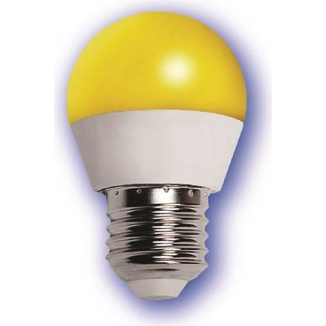 Ampoule LED Mini-sphérique 1W E27 Jaune