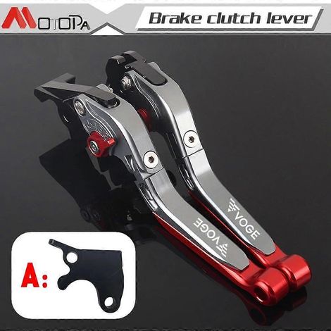 Leviers de frein et d'embrayage réglables et antichute pour motos LONCIN VOGE 500DS, 650DS, 500 R et 500R - Lavande (1/5)