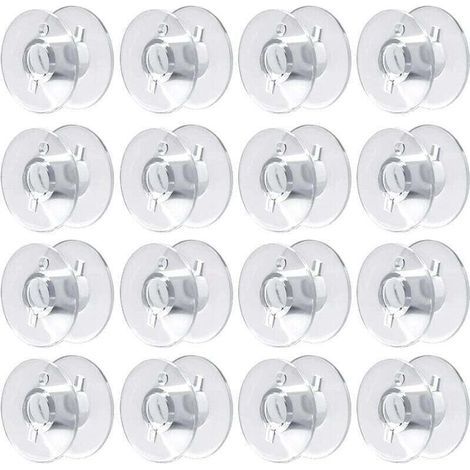 60 bobbins for sewing machines, plastic bobbins compatible with Brother, Singer, Kenmore, Janome and most other brands of sewing machines. (1/4)