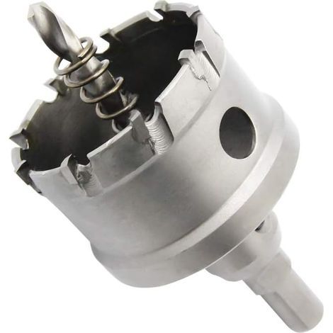 Scie cloche bimétallique en carbure T.C.T robuste de qualité industrielle coupe trou en acier inoxydable 2-3/8"(60mm) (1/4)