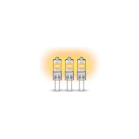 FLITI Pack of 3 G4 Capsule Bulbs 20W 12V 375lm 2900K Warm White Dimmable Clear Glass (1/5)
