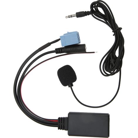Bluetooth 5.0 AUX IN-Kabel, 3,5-mm-ISO-8-Pin-Anschluss, Ersatz-Freisprechmikrofon für Bora und Blaupunkt, Teilenummer 7 607 897 093 (1/5)