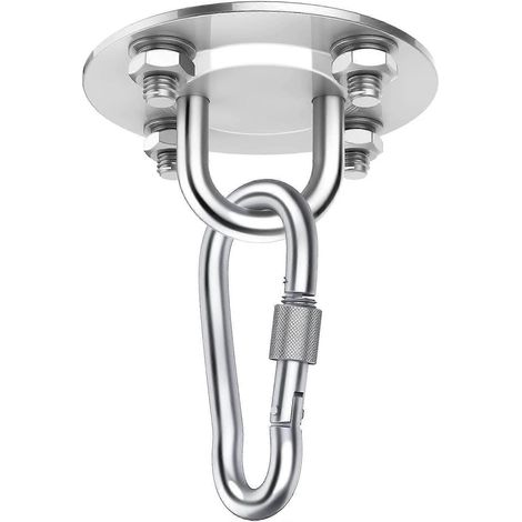 Filiyano – support en acier inoxydable – Crochet de plafond pour chaise suspendue, support en acier inoxydable de qualité supérieure jusqu'à 400 kg (1/4)