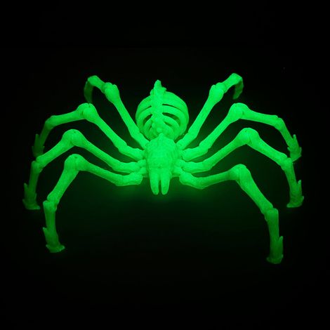 Décoration Araignée Halloween - Imprimée En 3D - Effet Lumineux Intégré - Pour Intérieur Et Extérieur - 15,5 X 8 Cm - 1 Pièce (1/5)