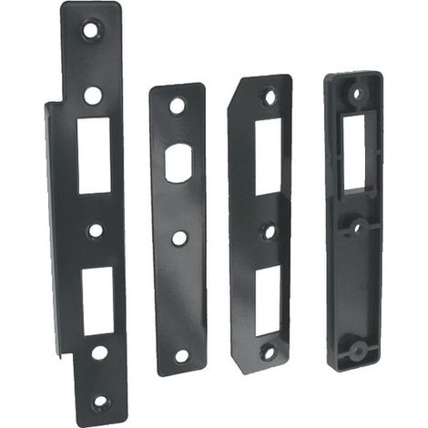 Gâche de portillon pour serrure en retrait type GJ noire - TIRARD (1/2)