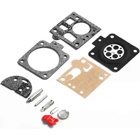 Kit de réparation de carburateur (11 pièces) avec joint pour tronçonneuses Stihl MS380, MS381, 038 et 066. Pièces et accessoires inclus. (1/5)