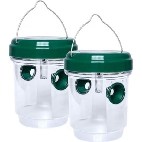 Piège solaire transfrontalier pour mouches des fruits, piège à abeilles pour vergers, piège à insectes mouches des fruits, en stock - Vert HY1351  2