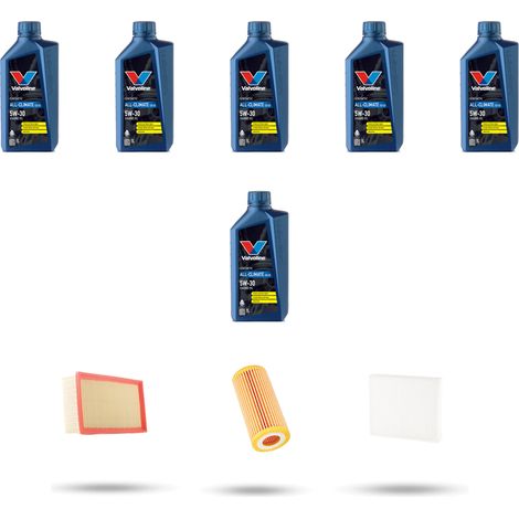 Kit tagliando 3 FILTRI e 6L OLIO compatibile con Vw Touran (5T) 1.8 TSI 132kw dal 2015 (1/5)