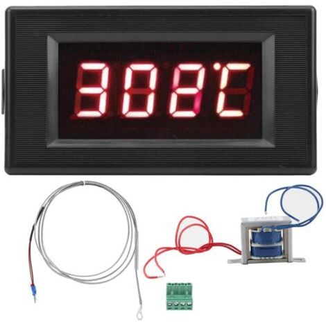 Eosnow Testeur de température de thermocouple de type K à affichage numérique industriel, précision 220 V, DYG5135 (1/4)
