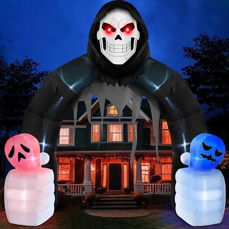 Halloween Inflatable Ark Decoration 3m Reaper with Ghosts (1/5)