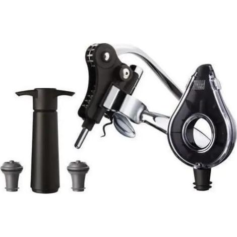 Set Vino Air Deluxe Nero di Vacuvin