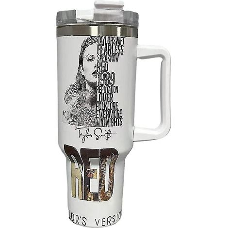 Gobelet isotherme Taylor Swift en acier inoxydable 2024, 1,2 L (40 oz), gobelet fan de Taylor Swift, cadeau d'amitié pour les mélomanes