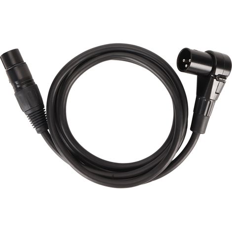 Câble Microphone XLR Mâle à Femelle Angle Droit 3 Broches, Conducteur OFC Argenté, Câble Équilibré 4.9 Pieds (1/5)