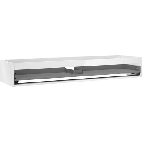 Mexen Box-A cuerpo del mueble bajo lavabo de 160 cm, 1 cajón, blanco brillo - 91AX0-1600-235-1-00 (1/4)