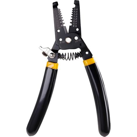 Outil multifonction pour pince coupante de 18 cm (7 pouces), pince à sertir, dénudeur de fils de cuivre et outil à main multifonction pour câbles de calibre 10-22 AWG (1/5)