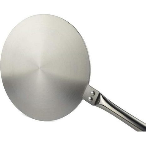 Induktionsadapterscheibe – 20 cm – Edelstahl – Adapter für Induktionskochfelder – Grau (1/5)