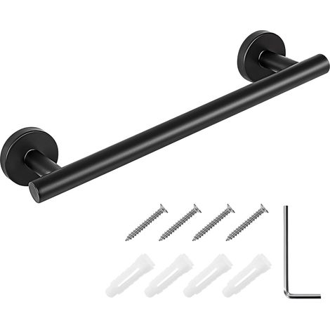 1 Porte-Serviettes Mural Acier Inoxydable 304 Finition Brossée Barre 30cm Pour Salle De Bain Cuisine (1/5)