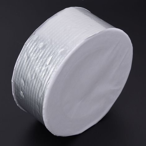 Ruban adhésif résistant et imperméable en feuille d'aluminium 5 x 500 cm pour la réparation des fissures et fuites de toitures et de murs. Feuille d'aluminium à carreaux. (1/5)