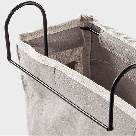 2 bolsas organizadoras colgantes para mesita de noche, ideales para cabeceros, literas y dormitorios, color gris.