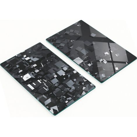Juego de tablas de cocina de vidrio templado con impresi贸n 3D, 2 x 30 x 52 cm.