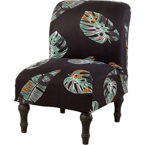 Armless chair covers, stretchable and removable, furniture protectors, stretch chair covers, washable sofa covers for home, hotel (forest, polyester) (1/5)