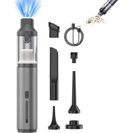 Compact Vacuum & Blower with Enhanced Dual Power,Aspirateur Voiture Puissant,16000PA Aspirateur à Main avec Moteur Brushless Haute Performance,Aspirateur Portable pour Auto (Gris) (1/5)