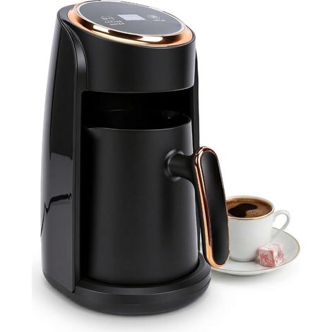 JSSEVN-Kaffeevollautomat mit 600-Watt-Dampfsystem und automatischer Abschaltung, ideal für 3 bis 5 Tassen.