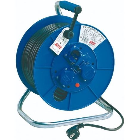 ENROLLACABLE IP55 3 BASES 2P+T CON TERMOSTATO Y TAPA 50M. 4000W 3X25 - TAYG