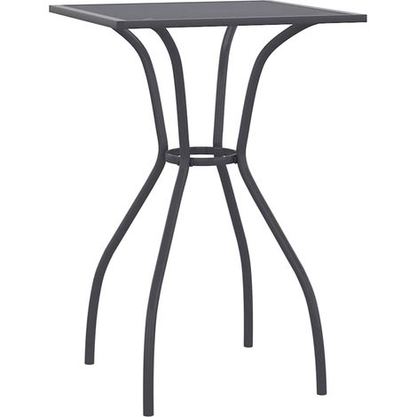 vidaXL Garden Table Anthracite 50x50x72 cm Steel Mesh
