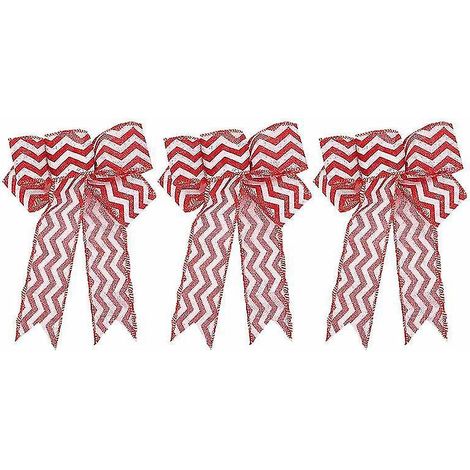 Lot de 3 nœuds papillon de Noël (1/3)