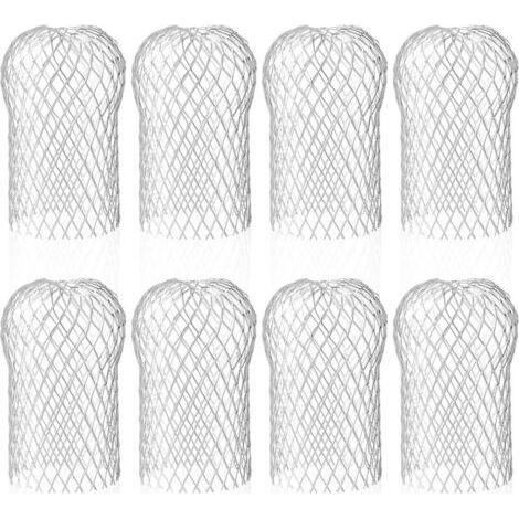 Lot de 8 filtres de gouttière en aluminium – Protection contre débris – Dimensions 8.8x14.5cm – Réutilisables et durables (1/5)