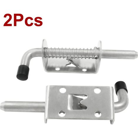 Verrous de Porte à Ressort Pour Garage & Abri Jardin – Avec Targette Boulons 2 pièces 127mm (1/5)