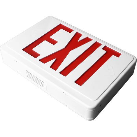 LED-Notausgangsschild, professionelle Schutzart IP30, langlebiges Rot für Unternehmen, AC85-265V (1/5)