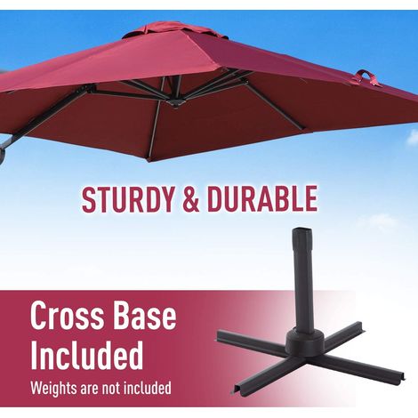 Green parasol round umbrella 195x30x14.5CM (1/5)