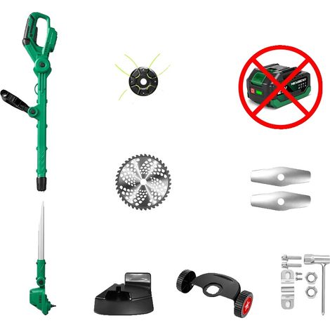 Tondeuse à gazon électrique, moteur sans balais, hauteur de coupe réglable, Pas de batterie (1/2)