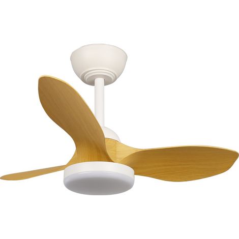 Stel Mini S LED-Lüfter Weiß+Holz 20W 1900Lm CCT Dim (1/5)