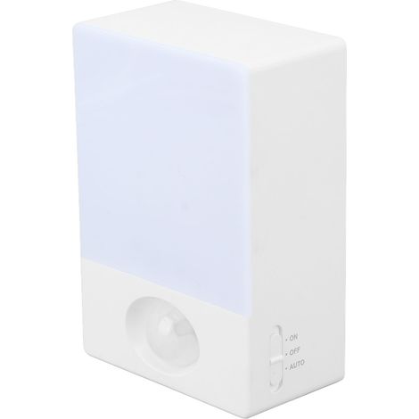 Wiederaufladbare, energiesparende LED-Sensor-Nachtleuchte (4000 K) mit Bewegungsmelder für Schreibtisch, Bett, Flur (1/5)