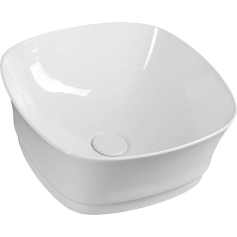 Sapho Idea - Bacinella da lavabo 430x430 mm, senza foro per rubinetto, bianco WH100 (1/5)