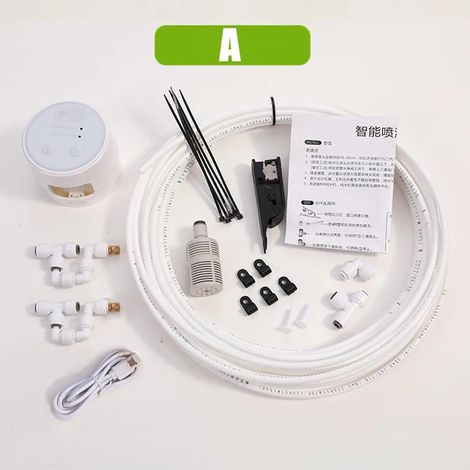 Kit de brumisation automatique effet forêt tropicale (2 buses), Wi-Fi, contrôle via application. (1/5)